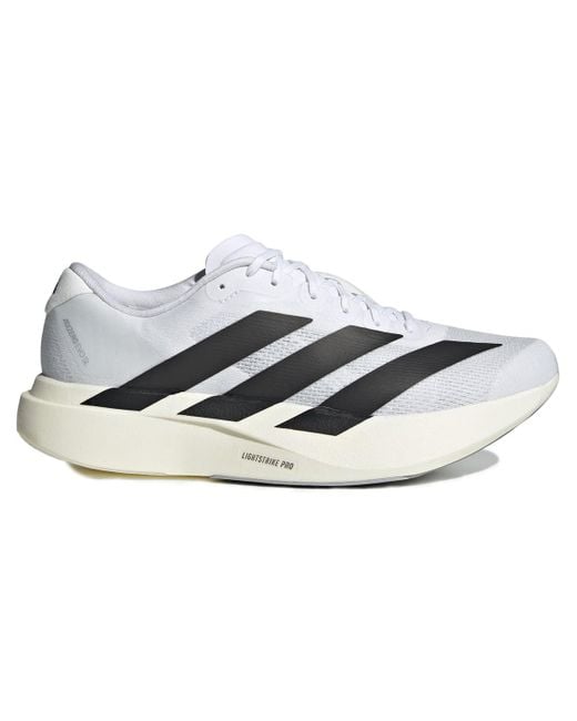 Performance Adizero Evo SL Chaussures de course pour homme Blanc Taille 48 Adidas pour homme en coloris Metallic