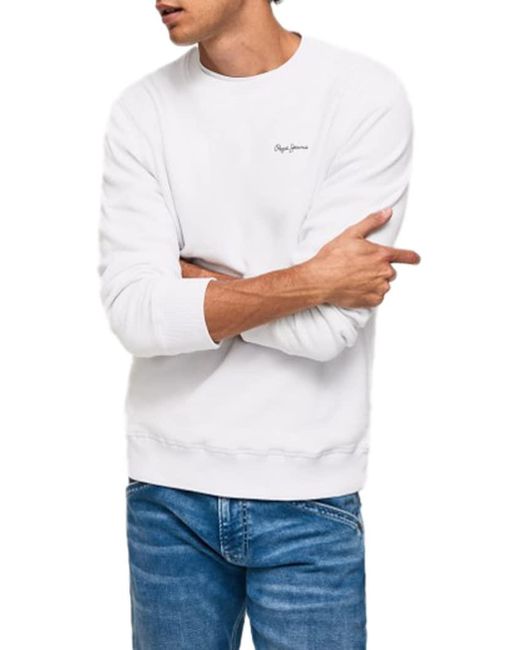Pepe Jeans Shane Sweatshirt in White für Herren