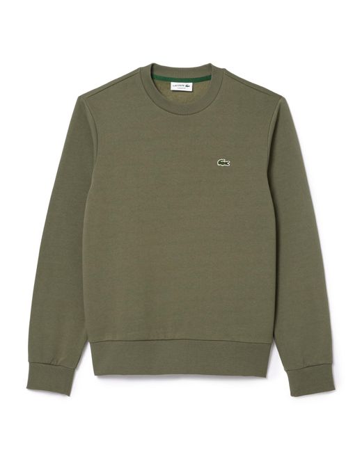 Lacoste S Basic Fleece Sweatshirt Tank L in Green for Men Lyst UK