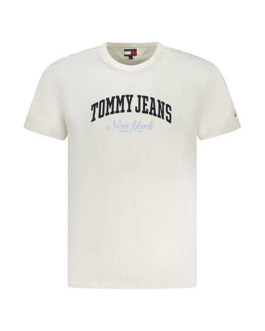 TJM Slim Varsity Pop Tee EXT T-shirt pour homme Tommy Hilfiger pour homme en coloris White