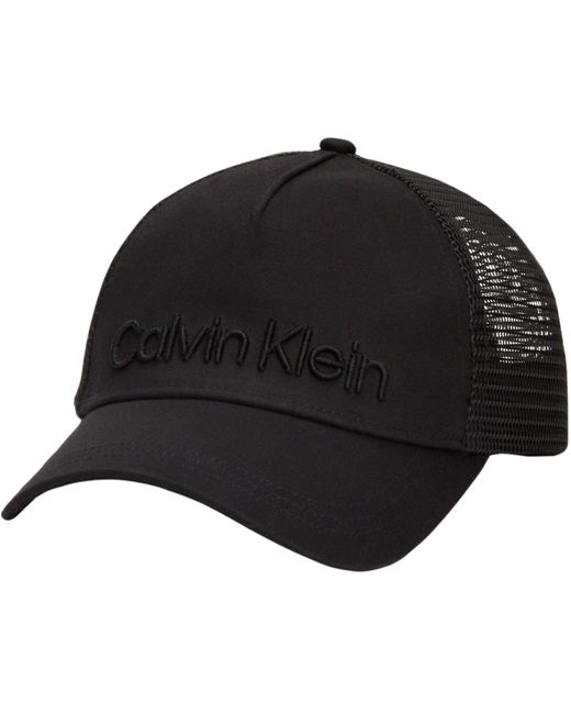 Calvin Klein Black Baseball Cap Calvin Embroidery for men