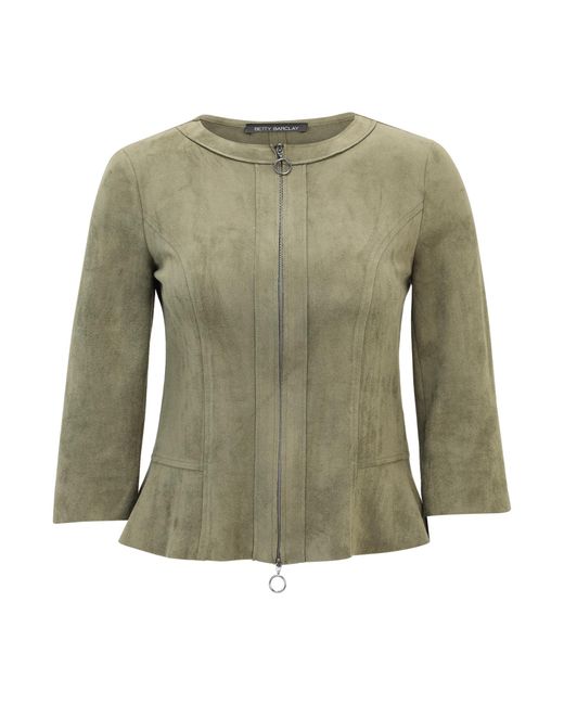 Betty Barclay Green Blazer-Jacke mit Reißverschluss 42