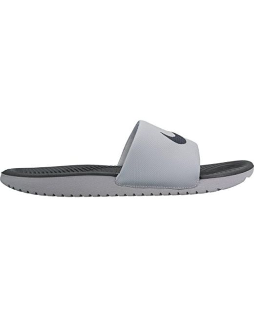 Nike Synthetic Kawa Slide Athletic Sandal in Gray for Men | Lyst