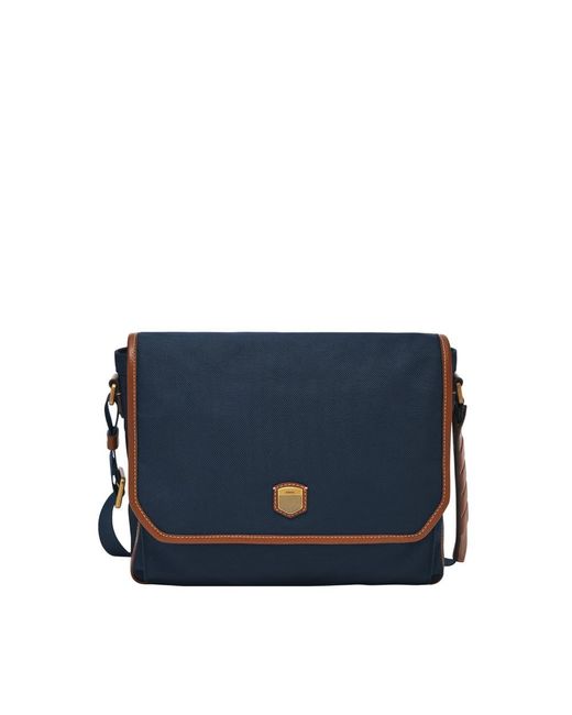 Pochette porté croisé vertical Hayes Fossil pour homme en coloris Blue