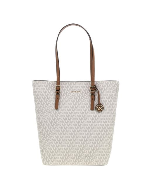 LG NS TOTE VANILLA/ACRN TAGLIA UNICA di Michael Kors in Gray