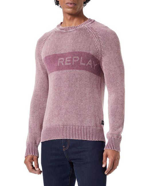 Replay Purple Uk8502 Sweater for men
