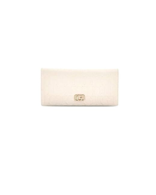 Portafoglio slim portacarte RW1733P5201 stone di Guess in White