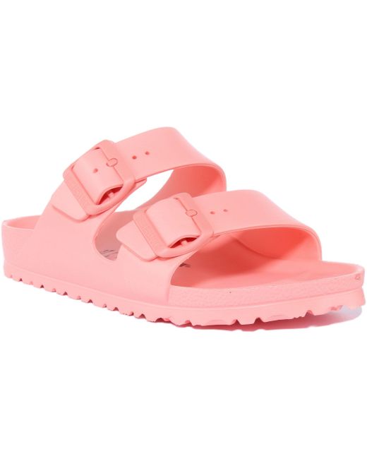 Birkenstock Black S Arizona Slides Sandals Pink 4.5 Uk
