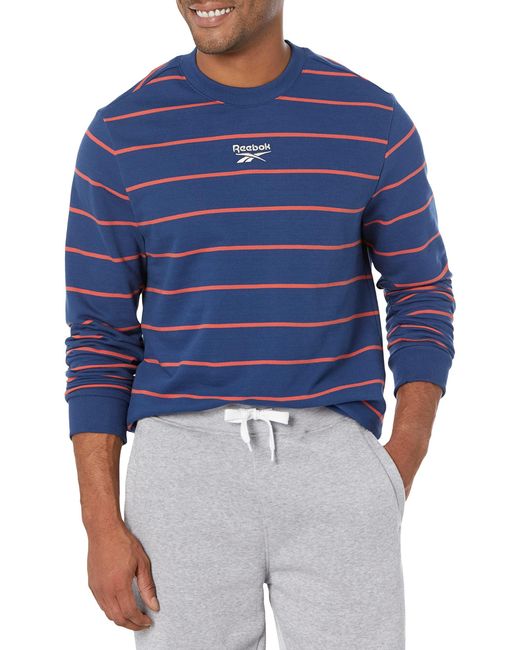 Reebok Blue Small Crewneck Sweatshirt for men