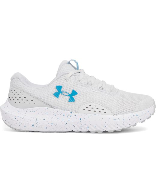 UA Charged Surge 4 Zapatillas deportivas para mujer con malla transpirable Under Armour de color White