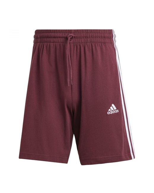 Essentials 3-Stripes Shorts Pantalones Cortos Casuales Adidas de hombre de color Purple