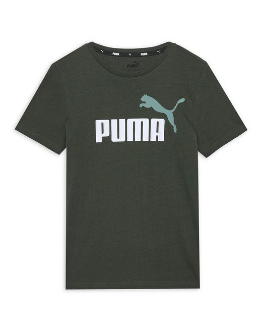 PUMA T-shirt Van Het Merk Ess+ 2 Col Logo Tee B in het Green