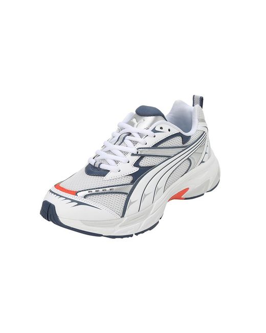 Morphic Chaussures de Sport e pour Adultes Feather Gray-Inky Blue 43 EU PUMA en coloris White