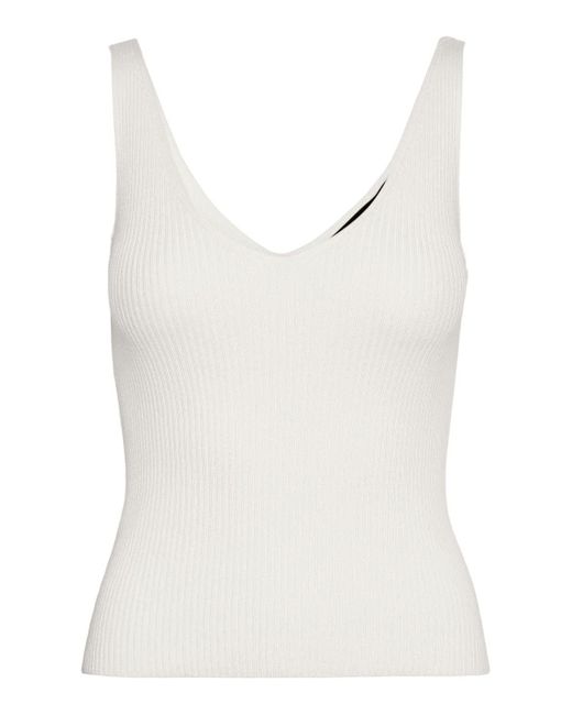 Vero Moda White VMGLORY SL Rib GA NOOS Top