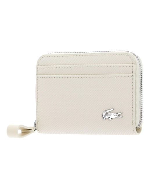 Daily Lifestyle Zip Coin Wallet Bone White Lacoste