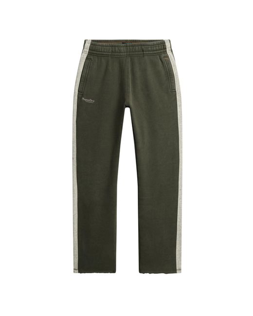 Superdry Essential joggingbroek Voor Met Rechte Pijpen En Logo in het Green voor heren
