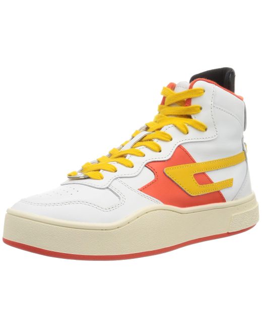 DIESEL Sneakers White/yellow Sukiyo for men