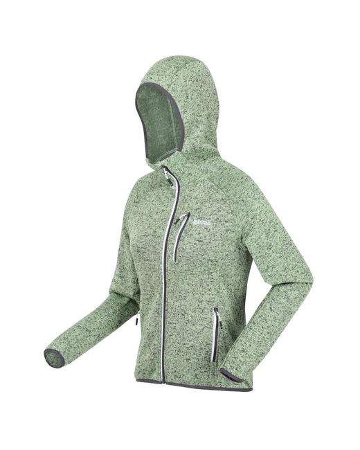 Regatta Green S Hood Newhill Full Zip Hooded Fleece Jacket