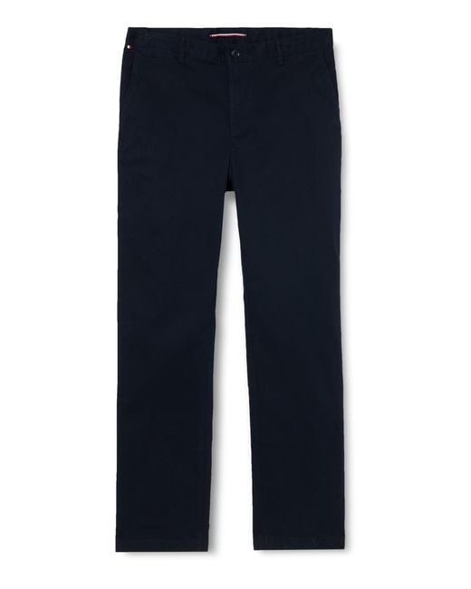 Tommy Hilfiger Geweven Broek Voor in het Blue voor heren