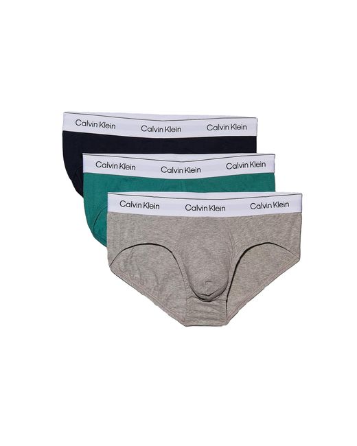 Slip da uomo in cotone di Calvin Klein in Gray da Uomo