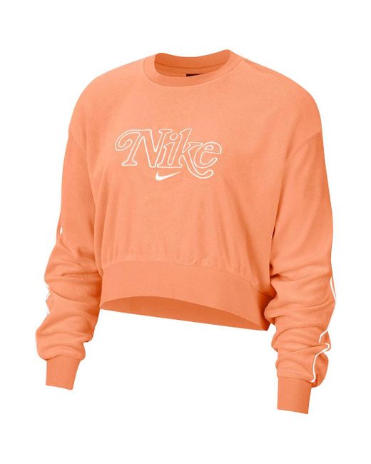 Nike Orange Sportswear Crew Sweatshirt L