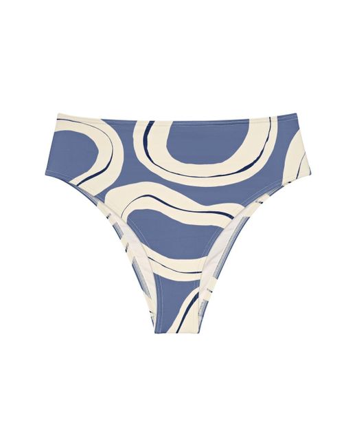 Summer Allure-Slip a Vita Alta Bikini Bottoms di Triumph in Blue