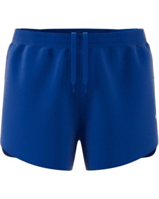Adidas Blue Aeroready Split Running Shorts for men