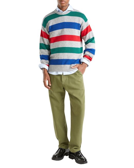 Maglia G/C M/L 18AYK107Y Maglione di Benetton in Gray da Uomo
