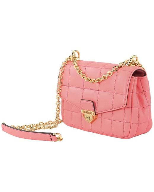 Michael Kors Ladies Soho Small Quilted Leather Shoulder Bag Tea Rose, Tea Rose in Pink Lyst UK