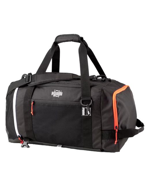 PUMA Black Pro Basketball Convertible Backpack Duffel Bag