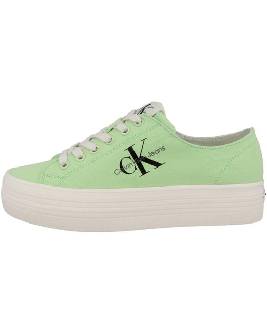 Jeans VULC FLATFORM ESSENTIAL MONO YW0YW01030 di Calvin Klein in Green