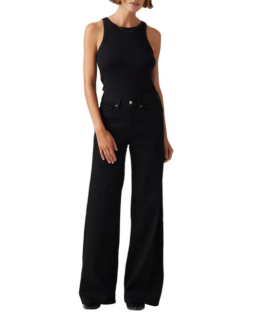 Levi's Black 318 Shaping Wide Leg Jeans