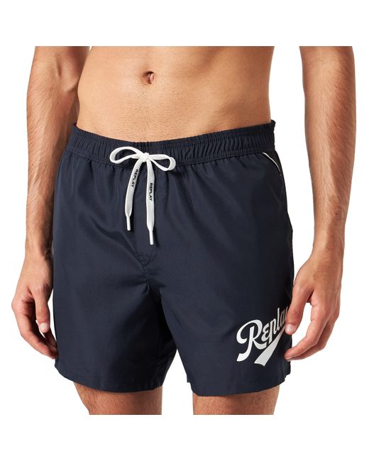Replay Bade-Shorts in Blue für Herren