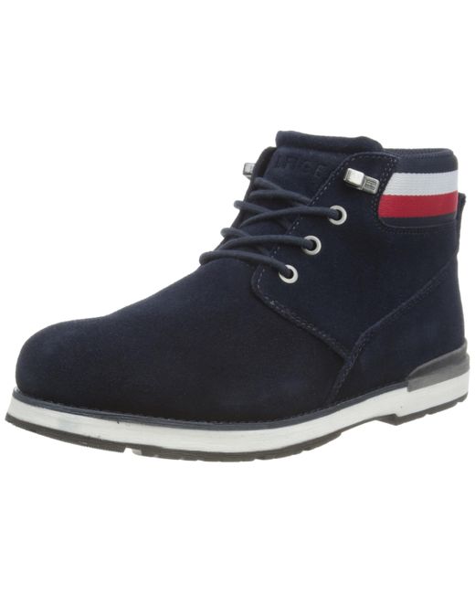 Tommy Hilfiger Blue Low Boot Core Suede Boot for men