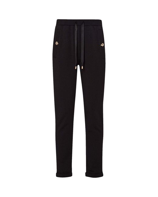 Pantalone donna Liu Jo jogging in felpa nero E25LJ07 TF4095 FS090 22222 XL di Liu Jo in Black