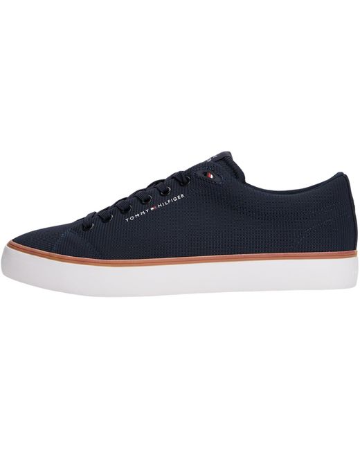 Sneaker con Suela Vulcanizada Hombre Mesh Low Top Tommy Hilfiger de hombre de color Blue