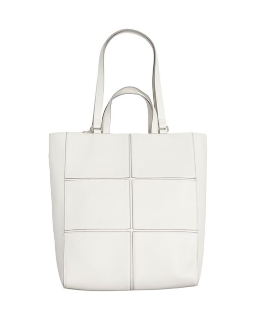 Esprit White Tote Bag in Lederoptik