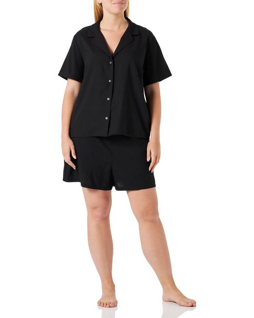 Mujer Conjunto de Pijama Corto Calvin Klein de color Black