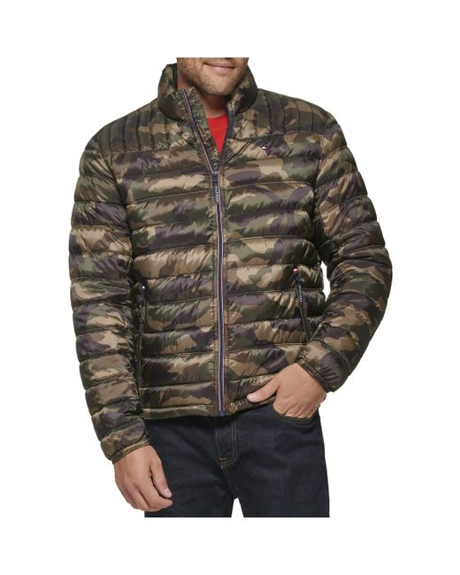 Tommy Hilfiger Gray Ultra Loft Lightweight Packable Puffer Jacket for men