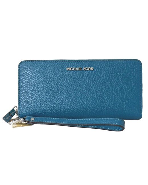 Michael kors teal wallet sale