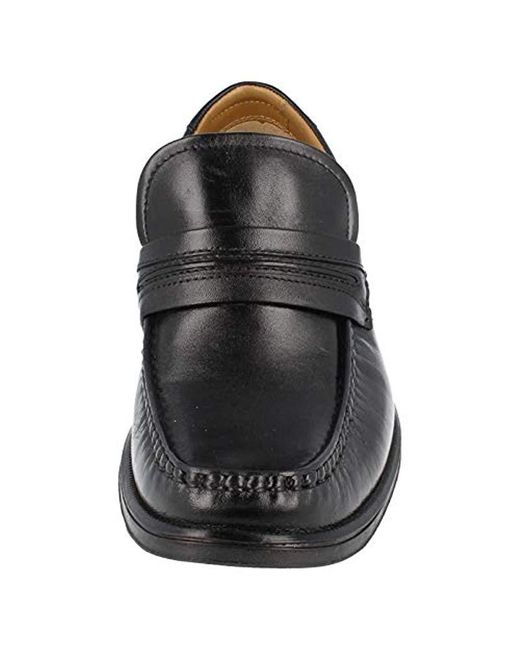 clarks mens black work shoes