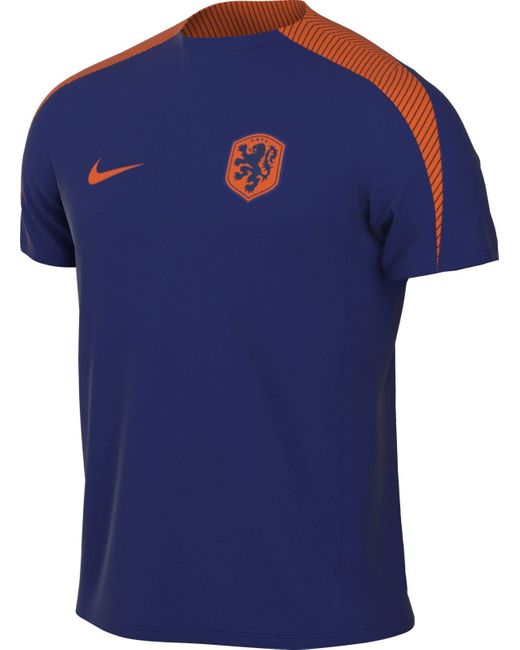 Netherlands Herren Dri-Fit Strike Short-Sleeve Top K di Nike in Blue da Uomo
