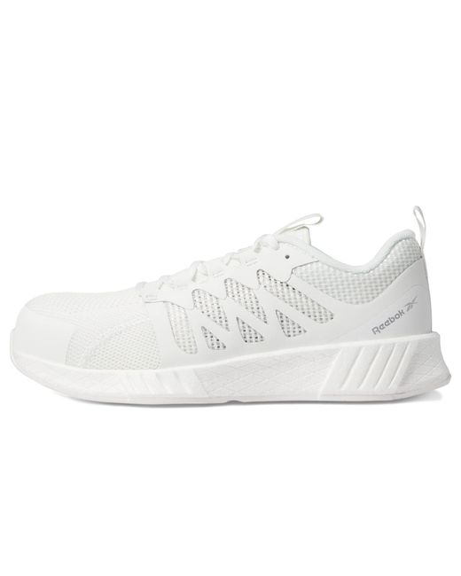 Reebok Work Fusion Flexweave Safety Toe Athletic Work Shoe in White for Men  | Lyst