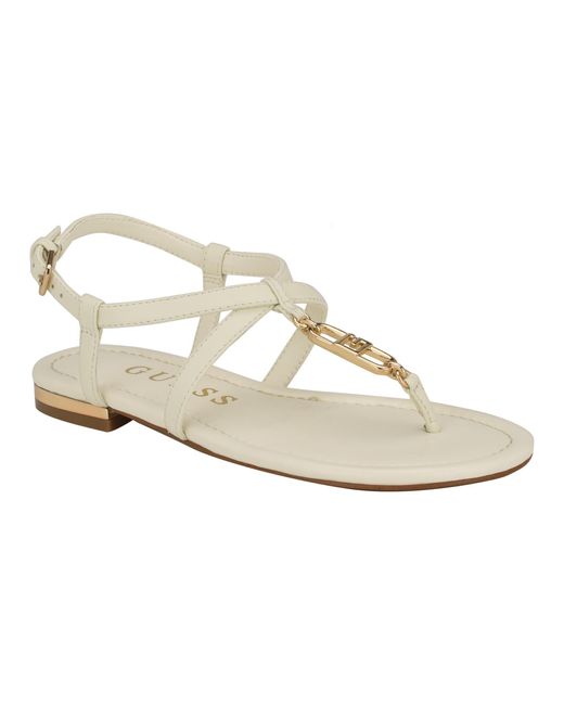 Guess White Meaa Sandal
