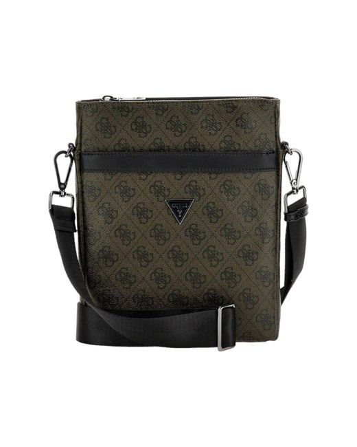 Guess Black Vezzola Smart Compac Bag for men