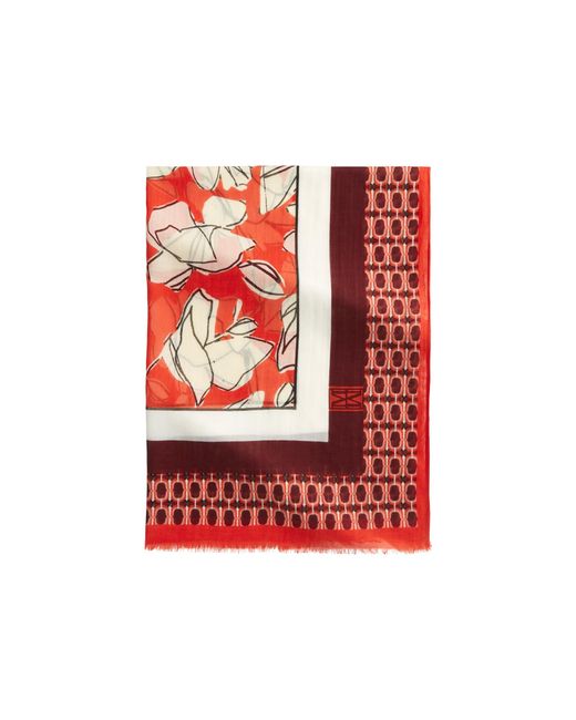 Marc O' Polo Red Schal mit Muster mit Fransen