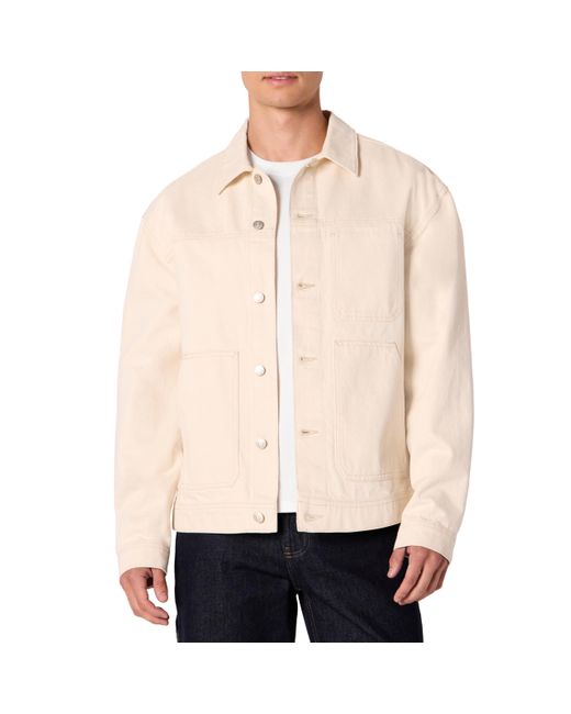Chaqueta Funcional Vaquera Rígida de Corte Holgado Hombre Amazon Essentials de hombre de color Natural