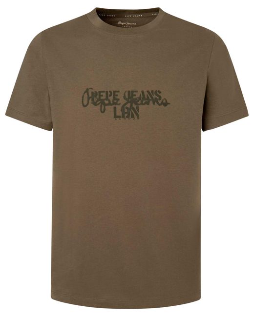 Pepe Jeans Chris T-shirt Voor in het Green voor heren