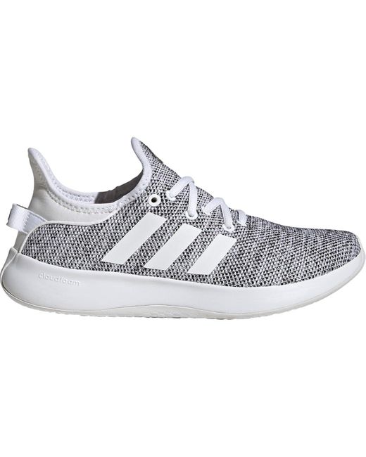 Adidas Gray W Cloudfoam Pure Grey/ink/black Running Shoes