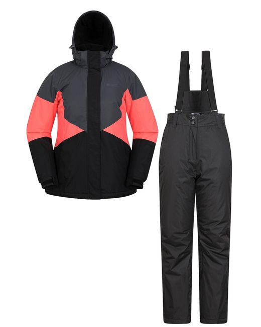 Mountain Warehouse Black Moon Womens Ski Jacket - Snowproof, Adjustable Hood - Ideal For Winter Sports, Skiing, Snowboarding Diva Pink